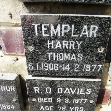 TEMPLAR Harry Thomas 1906-1977