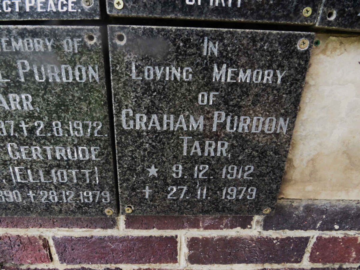 TARR Graham Purdon 1912-1979