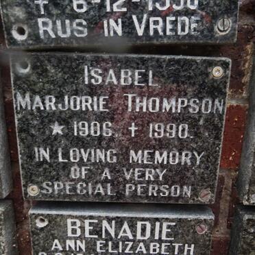 THOMPSON Isabel Marjorie 1906-1990