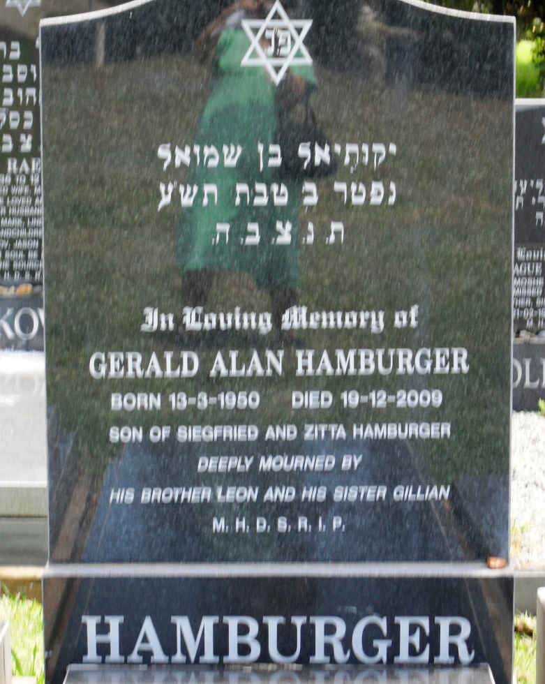 HAMBURGER Gerald Alan 1950-2009