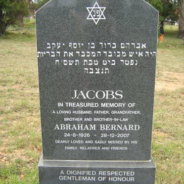 JACOBS Abraham Bernard 1926-2007