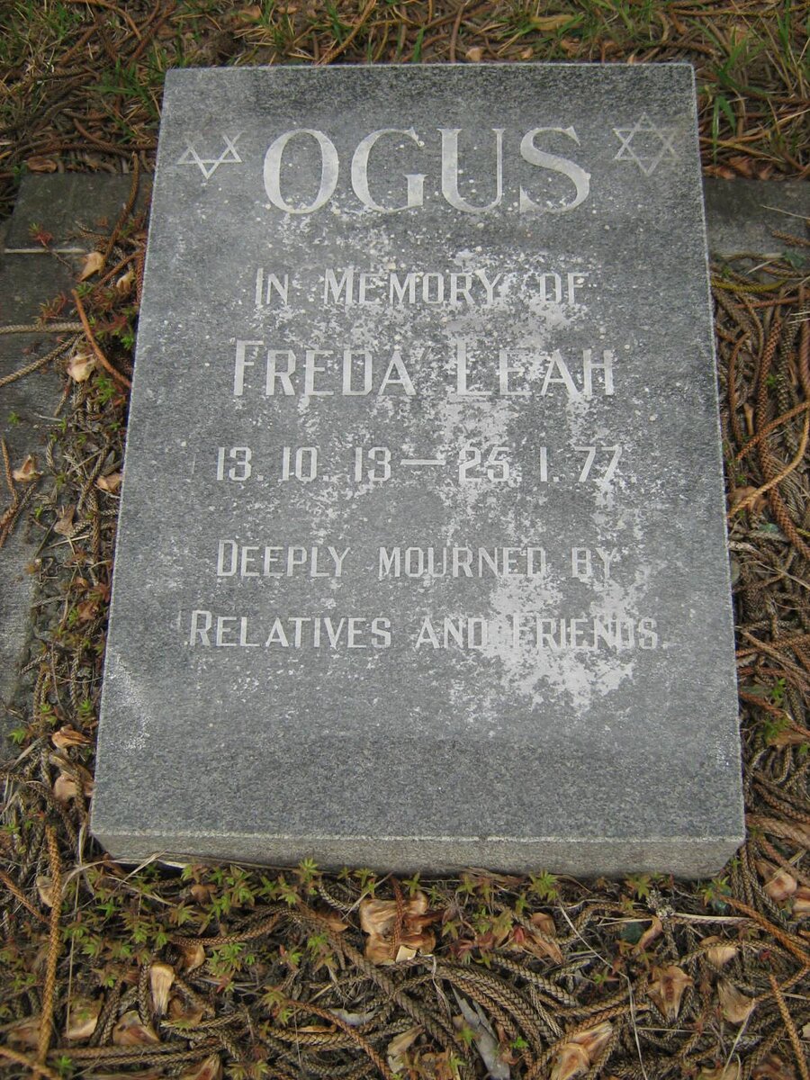 OGUS Freda Leah 1913-1977