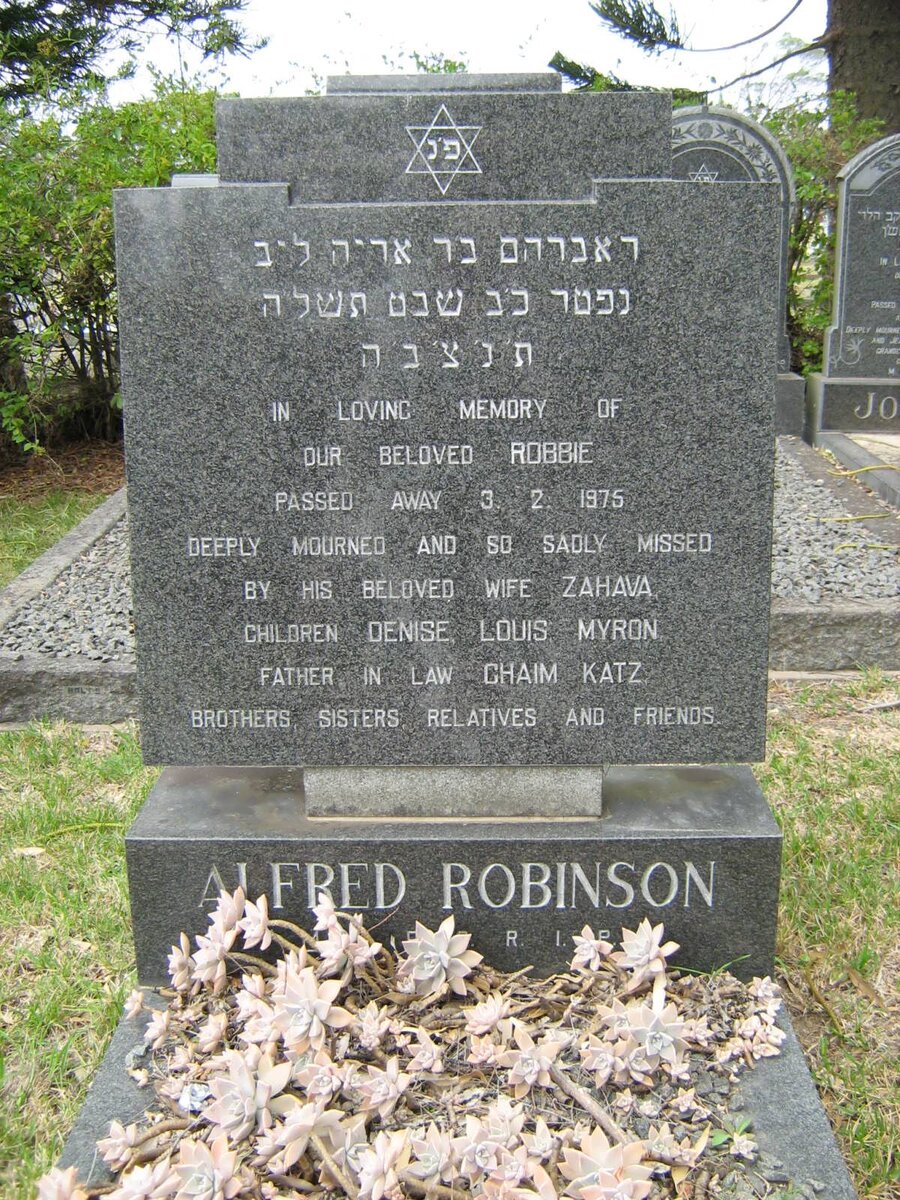 ROBINSON Alfred -1975