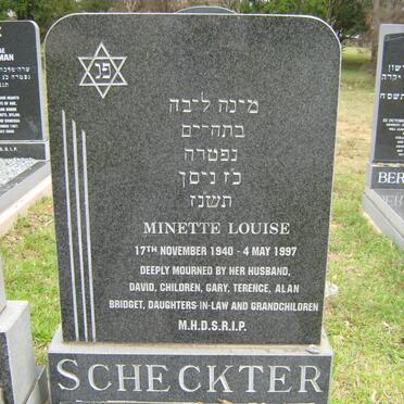 SCHECKTER Minette Louise 1940-1997
