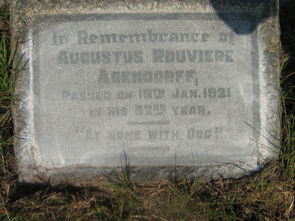 ADENDORFF Augustus Rouviere -1921