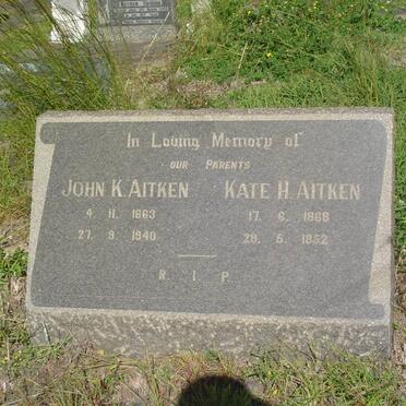 AITKEN John K. 1863-1940 &amp; Kate H. 1868-1952