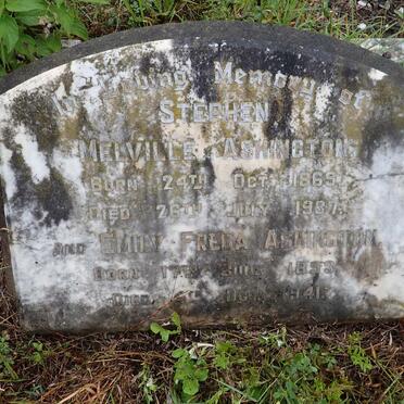 ASHINGTON Stephen Melville 1869-1937 &amp; Emily Freda 1893-1941