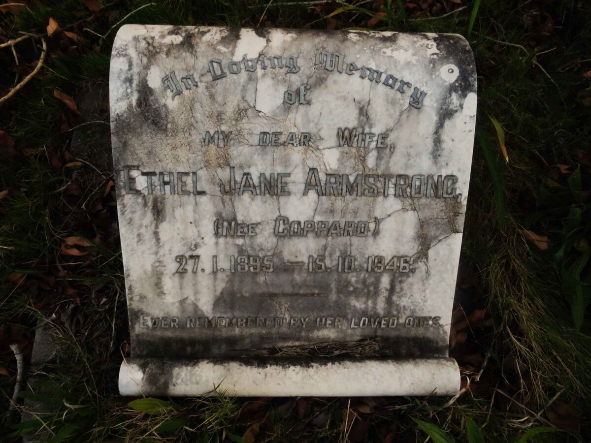 ARMSTRONG Ethel Jane nee COPPARD 1895-1946