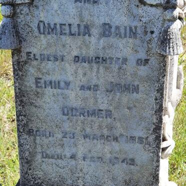 BAIN Omelia nee DORMER 1861-1943
