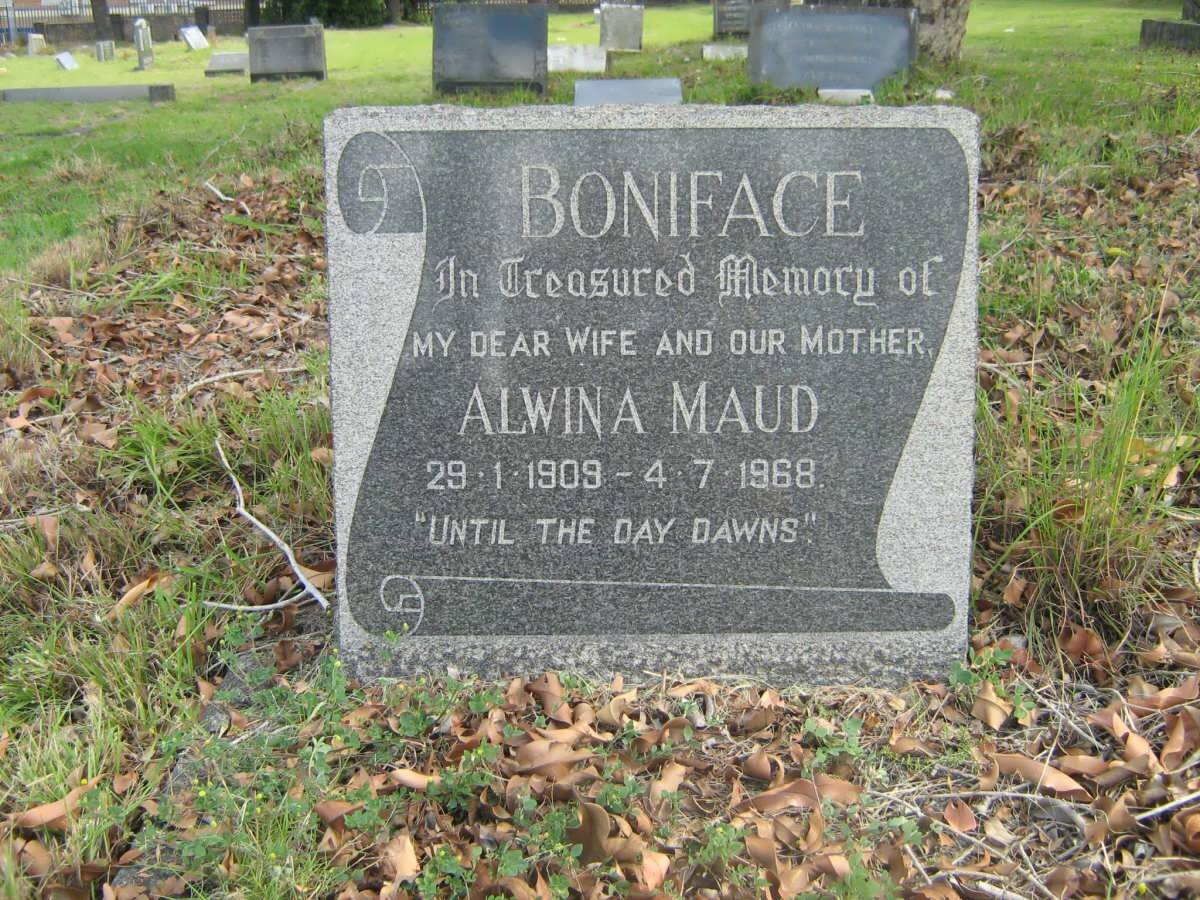 BONIFACE Alwina Maud 1909-1968