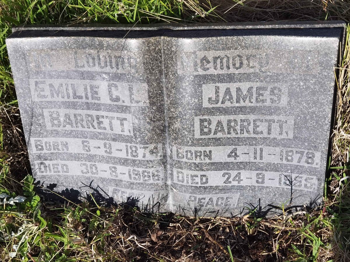 BARRETT James 1878-1955 &amp; Emilie C.L. 1874-1966
