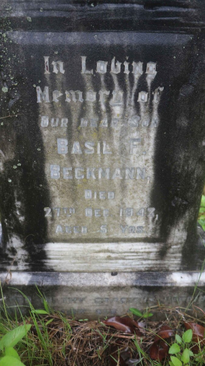 BECKMANN Basil F. -1942