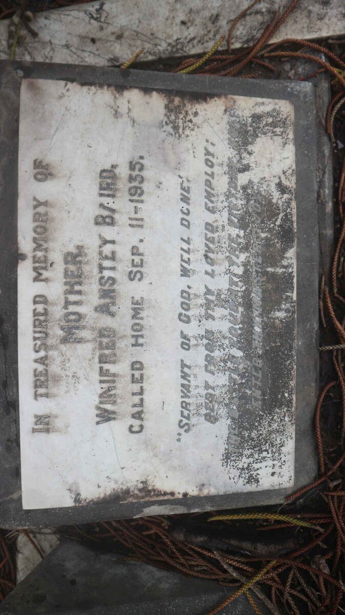 BAIRD Winifred Anstey -1935