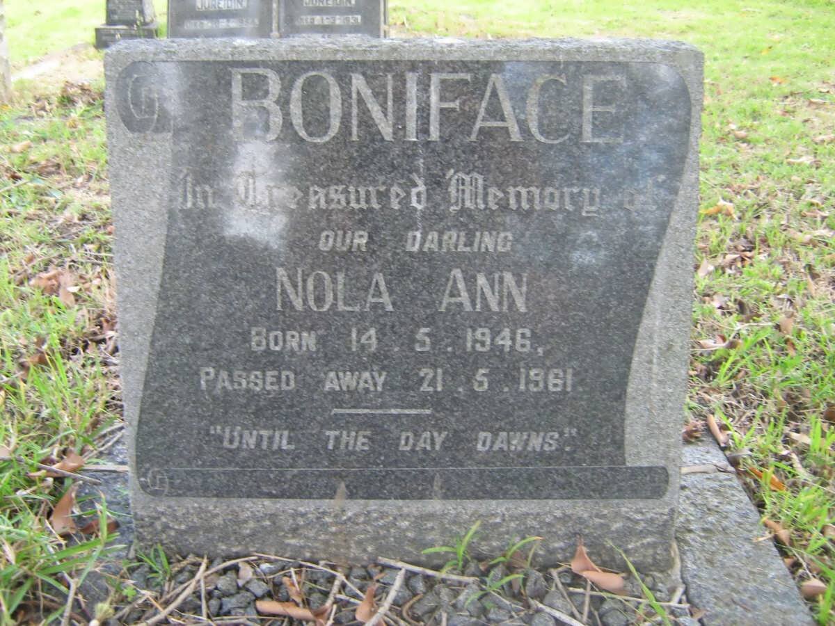 BONIFACE Nola Ann 1946-1961