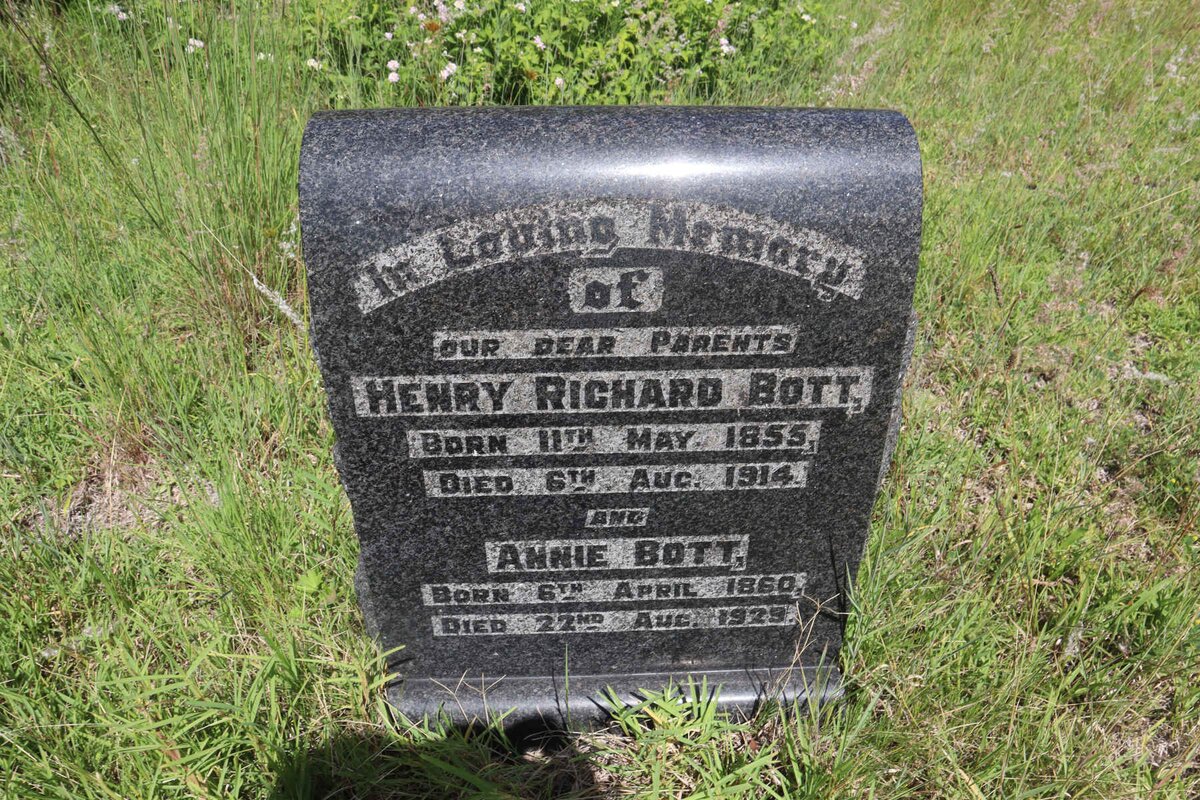 BOTT Henry Richard 1855-1914 &amp; Annie 1860-1929