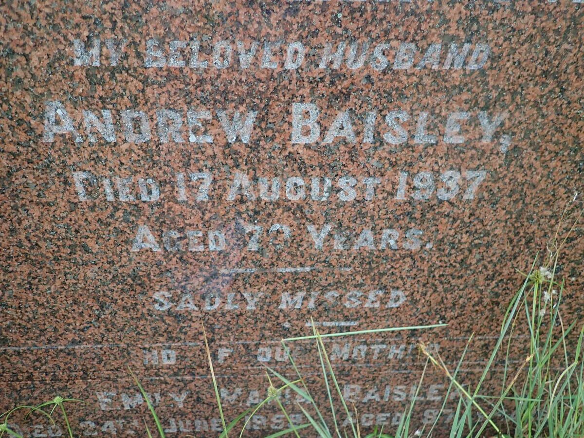 BAISLEY Andrew -1937