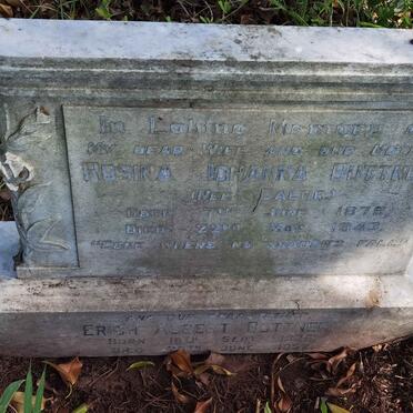 BUTTNER Erich Albert 1876-1952 &amp; Rosina Johanna BAEHR 1879-1943