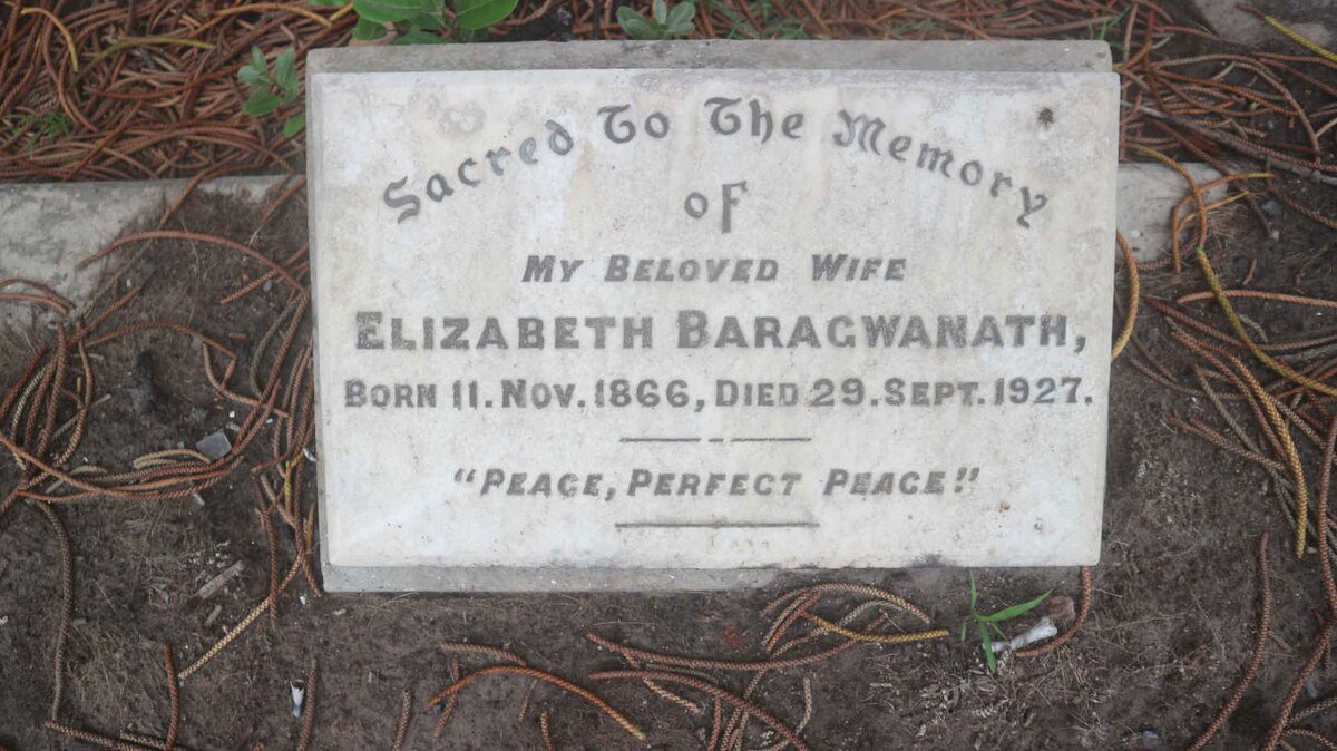 BARAGWANATH Elizabeth 1866-1927