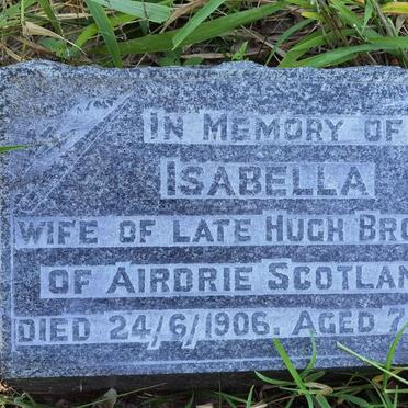 BROWN Isabella  -1906