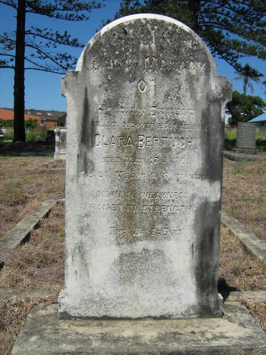 BERTUCH Herman Ernest -1901