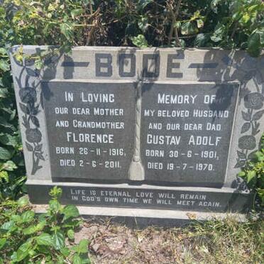 BODE Gustav Adolf 1901-1970 &amp; Florence 1916-2011