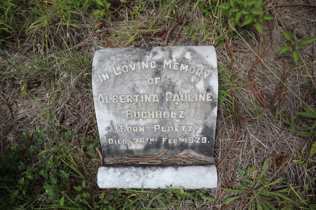 BUCHHOLZ Albertina Pauline nee PLOETZ -1929