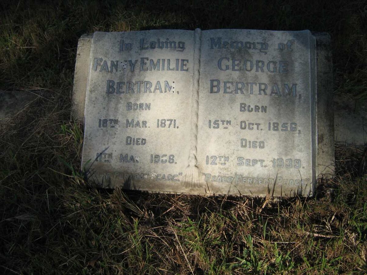 BERTRAM Fanny 1871-1956 :: BERTRAM George 1856-1939
