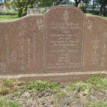 CHAN Lim Charles Joseph 1877-1958 :: CHAN Lim Henry Charles 1927-1956