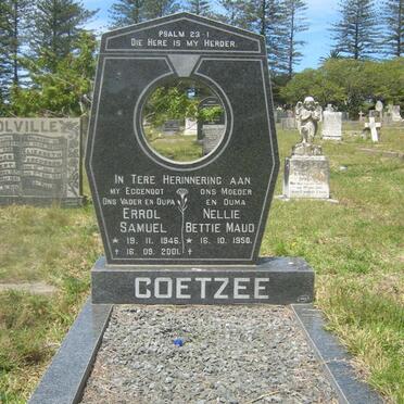 COETZEE Errol Samuel 1946-2001 &amp; Nellie Bettie Maud 1950-