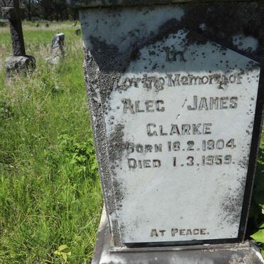 CLARKE Alec James 1904-1959