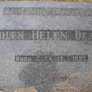 DEARY Edith Helen 1892-1981