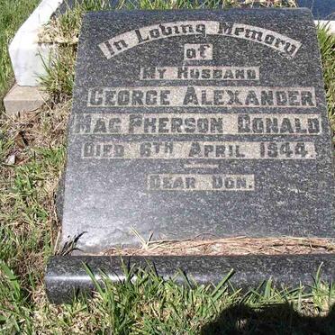 DONALD George Alexander McPherson -1944