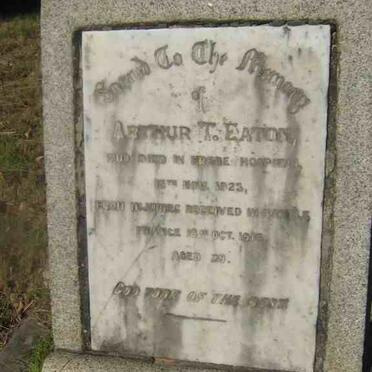 EATON Arthur T. -1923