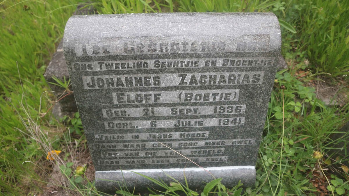 ELOFF Johannes Zacharias 1936-1941