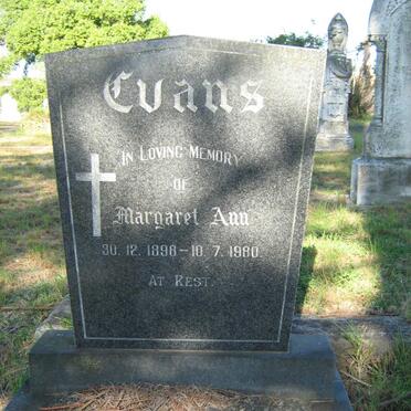 EVANS Margaret Ann 1898-1980