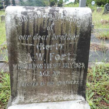FORT A.W. -1929