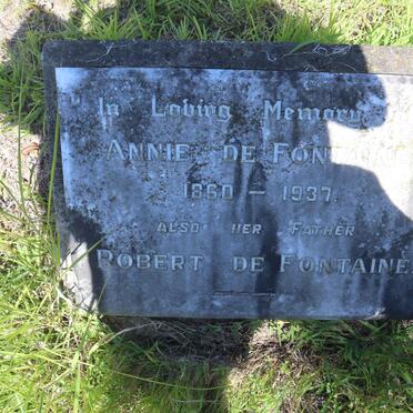 FONTAINE Robert, de :: DE FONTAINE Annie 1860-1937