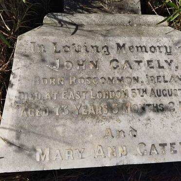 GATELY John -1902 &amp; Mary Ann -1920 _1