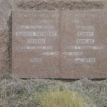 GRAHAM Augusta Catherine -1955 :: DOWLING Ernest -1944