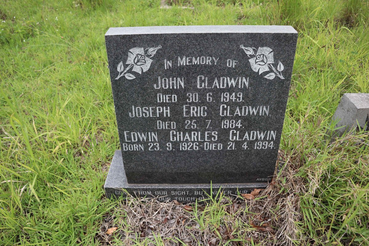 GLADWIN John -1949 :: GLADWIN Joseph Eric -1984 :: GLADWIN Edwin Charles 1926-1994