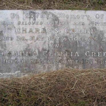GREEN Charles 1923 &amp; Cecelia -1921