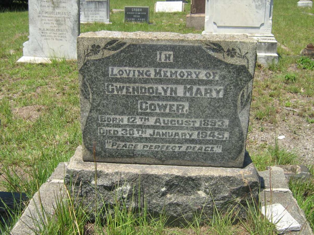 GOWER Gwendolyn Mary 1893-1945