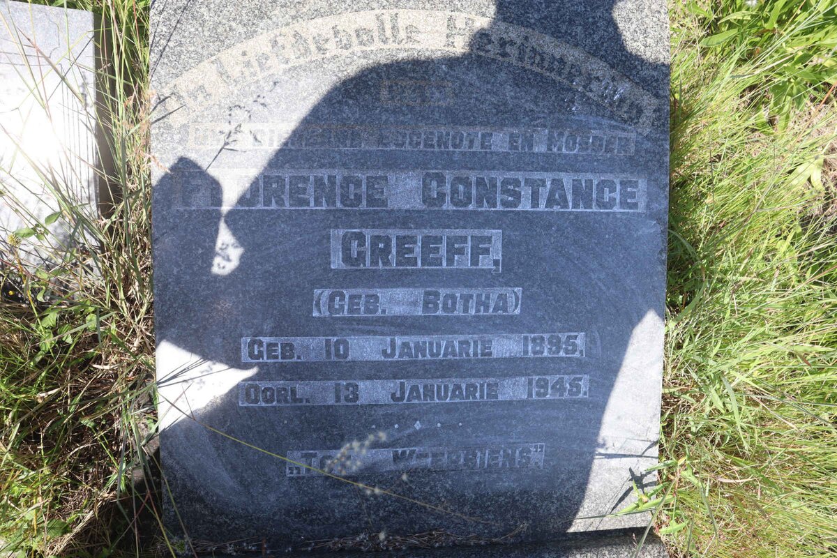 GREEFF Florence Constance nee BOTHA 1895-1945