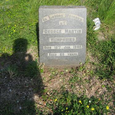 HUMPHRIES George Martin -1940