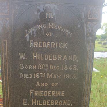 HILDEBRAND Frederick W. 1843-1913 &amp; Friederike E. 1855-1938