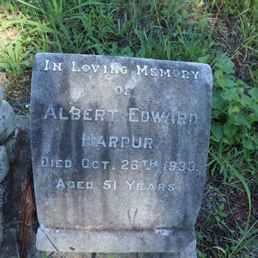 HARPUR Albert Edward -1933