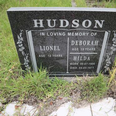 HUDSON Hilda 1906-1977 :: HUDSON Lionel :: HUDSON Deborah
