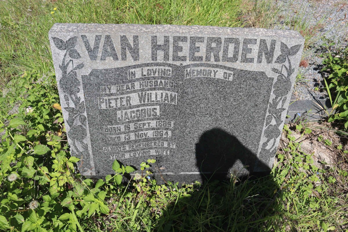 HEERDEN Pieter William Jacobus, van 1889-1964