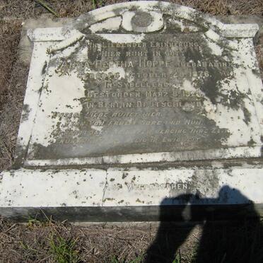 HOPPE Anna Bertha nee BABIN 1876-1929