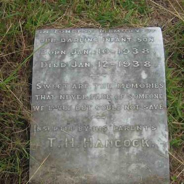 HANCOCK Infant  1938-1938